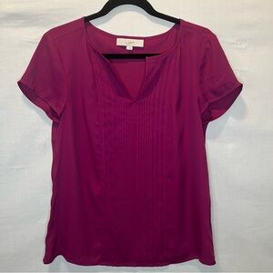 LOFT (Ann Taylor), Women's Magenta Blouse, Size Small